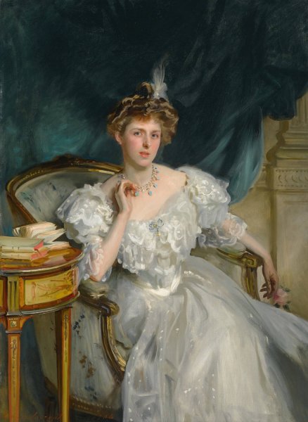 Mrs. William George Raphael  by John Singer Sargent - Hand-Painted Oil Painting Reproduction
