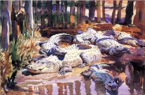 Muddy Alligators by John Singer Sargent Oil Painting