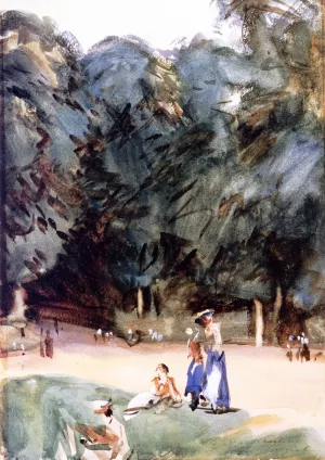 Near Versailles by John Singer Sargent Oil Painting