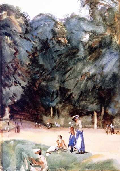 Near Versailles by John Singer Sargent - Hand-Painted Oil Painting Reproduction