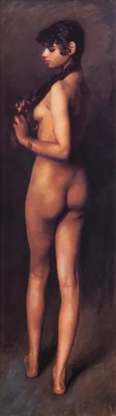 Nude Egyptian Girl by John Singer Sargent - Oil Painting Reproduction