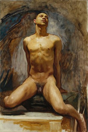 Nude Study of Thomas E. McKeller by John Singer Sargent Oil Painting