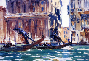 On the Canal Oil painting by John Singer Sargent