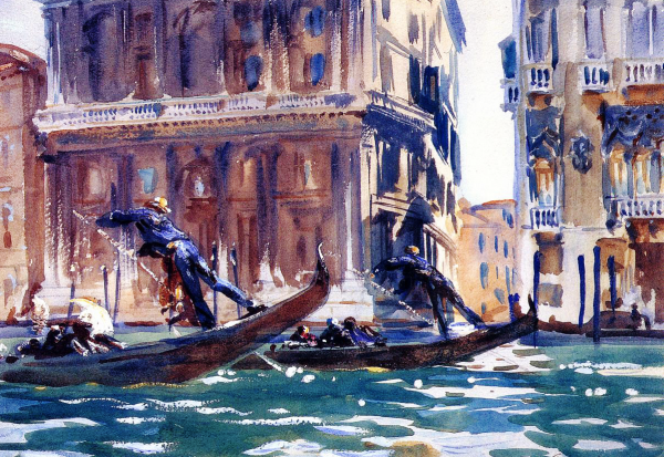 Main Product Photo of On the Canal Painting by John Singer Sargent