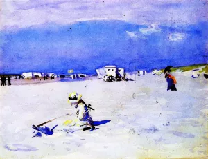 On the Sands by John Singer Sargent Oil Painting