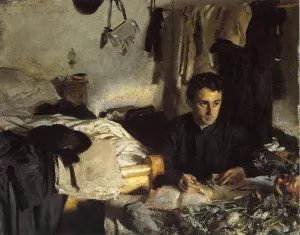Padre Sebastiano also known as Padre Albera by John Singer Sargent - Oil Painting Reproduction