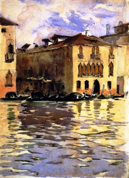 Palazzo Foscari by John Singer Sargent - Hand-Painted Oil Painting Reproduction