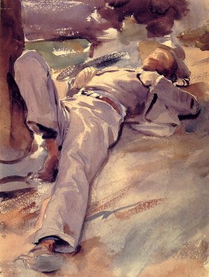 Pater Harrison also known as Siesta by John Singer Sargent Oil Painting