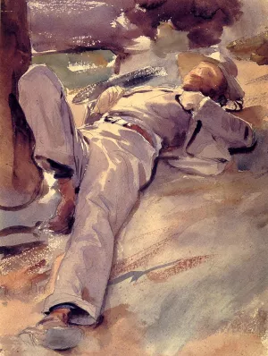 Pater Harrison also known as Siesta by John Singer Sargent - Oil Painting Reproduction