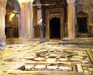 Pavement, Cairo Oil painting by John Singer Sargent