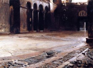 Pavement of St. Mark's by John Singer Sargent Oil Painting