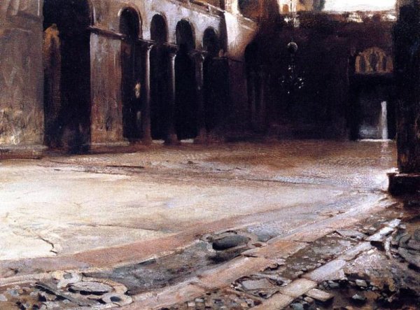 Main Product Photo of Pavement of St. Mark's Painting by John Singer Sargent