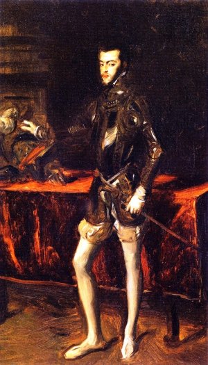 Philip II, after Titian by John Singer Sargent Oil Painting