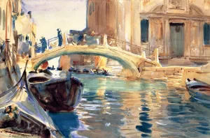 Ponte San Giuseppe de Castello, Venice painting by John Singer Sargent