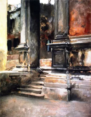 Portico di San Rocco by John Singer Sargent Oil Painting