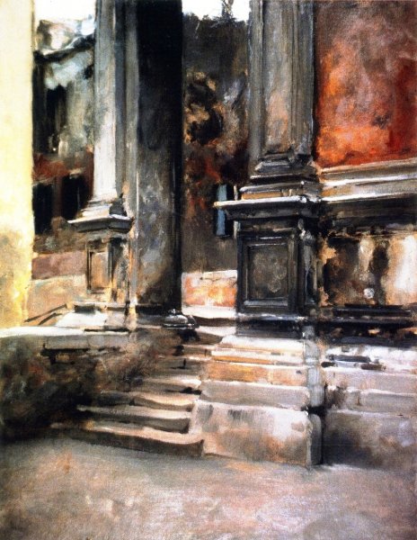 Main Product Photo of Portico di San Rocco Painting by John Singer Sargent