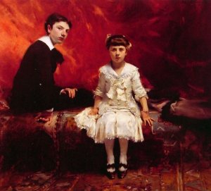 Portrait of Edouard and Marie-Loise Pailleron by John Singer Sargent Oil Painting