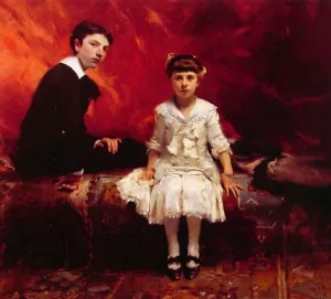 Portrait of Edouard and Marie-Loise Pailleron by John Singer Sargent - Oil Painting Reproduction