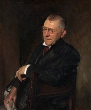 Portrait of James Whitcomb Riley by John Singer Sargent Oil Painting