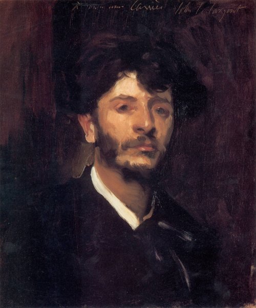 Portrait of Jean Joseph Marie Carries  by John Singer Sargent - Hand-Painted Oil Painting Reproduction