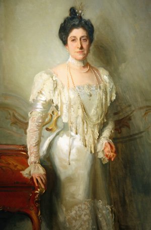 Portrait of Mrs. Asher B. Wertheimer, nee Flora Joseph by John Singer Sargent Oil Painting