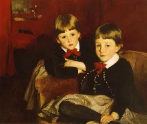 Portrait of Two Children by John Singer Sargent - Oil Painting Reproduction