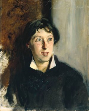 Portrait of Vernon Lee by John Singer Sargent Oil Painting