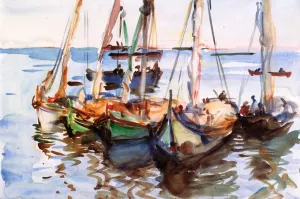 Portuguese Boats by John Singer Sargent - Oil Painting Reproduction