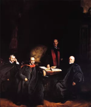 Professors Welch, Halsted, Osler and Kelly painting by John Singer Sargent