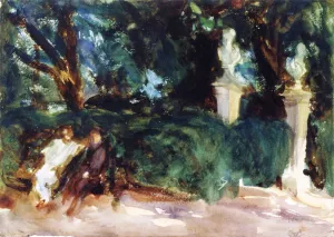 Queluz by John Singer Sargent - Oil Painting Reproduction