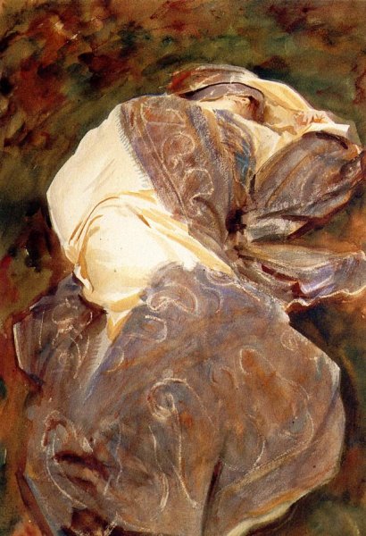 Reclining Figure by John Singer Sargent - Hand-Painted Oil Painting Reproduction