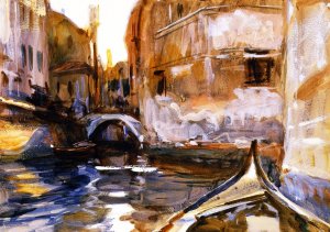 Rio de San Salvatore, Venice by John Singer Sargent Oil Painting
