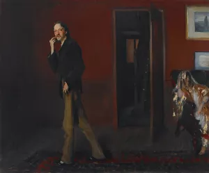 Robert Louis Stevenson and His Wife by John Singer Sargent Oil Painting