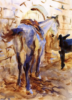 Saddle Horse, Palestine by John Singer Sargent Oil Painting