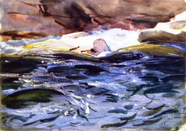 Salmon River by John Singer Sargent - Hand-Painted Oil Painting Reproduction
