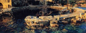 San Vigilio, Lake Garda Oil painting by John Singer Sargent