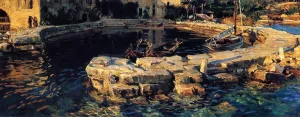 San Vigilio, Lake Garda by John Singer Sargent - Oil Painting Reproduction