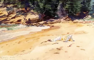 Sand Beach, Schooner Head, Maine painting by John Singer Sargent