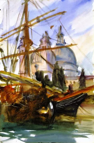 Santa Maria della Salute, Venice by John Singer Sargent - Oil Painting Reproduction