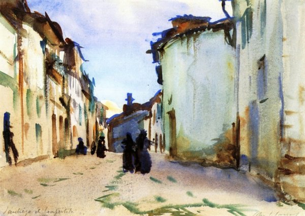 Santiago di Compostela by John Singer Sargent - Hand-Painted Oil Painting Reproduction