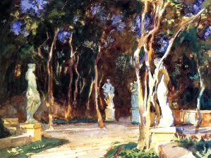 Shady Paths, Vizcaya by John Singer Sargent - Oil Painting Reproduction
