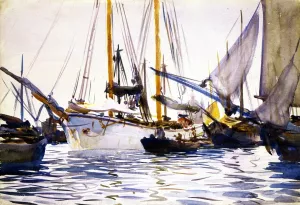 Shipping Off Venice by John Singer Sargent - Oil Painting Reproduction