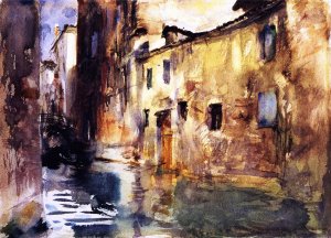 Side Canal by John Singer Sargent Oil Painting