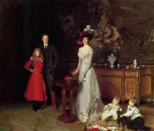 Sir George Sitwell, Lady Ida Sitwell and Family by John Singer Sargent Oil Painting