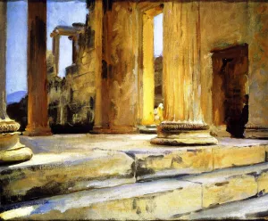 Sketch of Erechtheum by John Singer Sargent Oil Painting