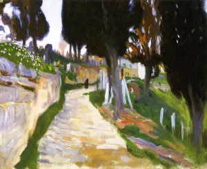 Sketch of Graveyard, Constantinople by John Singer Sargent Oil Painting