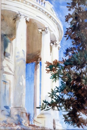 South Portico of the White House, Washington, D. C. Oil painting by John Singer Sargent