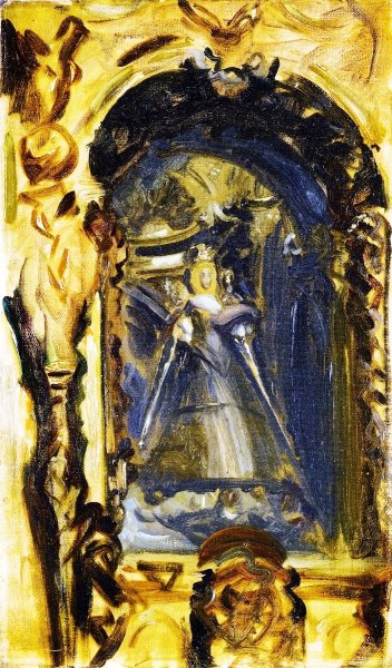 Spanish Madonna and Child by John Singer Sargent - Hand-Painted Oil Painting Reproduction