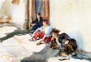 Spanish Soldiers II by John Singer Sargent Oil Painting