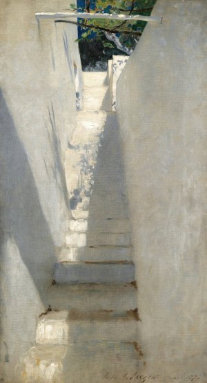 Staircase In Capri by John Singer Sargent Oil Painting